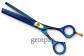 nożyczki GROOM MASTER blue 6" - degażówki jednostronne (15cm)